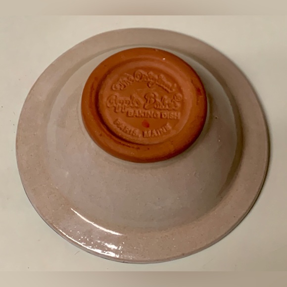 Vintage Unused Glazed Clay Pottery ORIGINAL APPLE BAKER - Picture 9 of 15